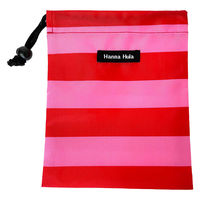 HALKARIN’S 巾着 消臭巾着 Sサイズ おむつ おしり拭き 消臭 抗菌 ボーダーレッド 452676 1個（直送品）