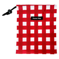 HALKARIN’S 巾着 消臭巾着 Sサイズ おむつ おしり拭き 消臭 抗菌 ギンガムレッド 452679 1個（直送品）