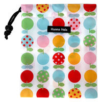 HALKARIN’S 巾着 消臭巾着 Sサイズ おむつ おしり拭き 消臭 抗菌 ホワイトミニリンゴ 452687 1個（直送品）