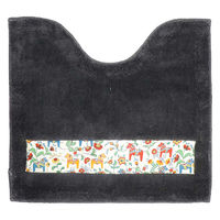 橋爪商店 トイレマット ダーラヘスト 55×60cm グレー 461838 1個（直送品）