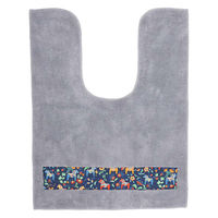 橋爪商店 トイレマット ダーラヘスト 耳長 90×70cm ライトグレー 461840 1個（直送品）