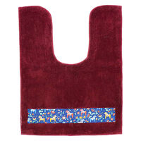 橋爪商店 トイレマット ダーラヘスト 耳長 90×70cm ワインレッド 461839 1個（直送品）