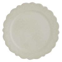 ミヤザキ食器 プレート 19cm シャルドネ 磁器 ホワイト 463608 1個（直送品）