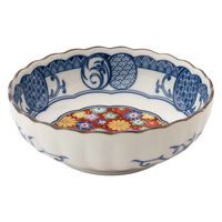 ミヤザキ食器 小鉢 12.5cm 4寸 ボウル 藍染小紋 磁器 花小紋 463622 1個（直送品）