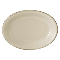 ミヤザキ食器 プレート 19.5cm 餃子皿 窯変 中華 磁器 アイボリー 463643 1個（直送品）