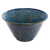 ミヤザキ食器 どんぶり 900ml L インスタン丼 磁器 紺 463679 1個（直送品）