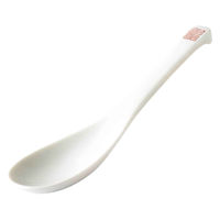 ミヤザキ食器 レンゲ 16cm レトロ中華 ナルト 磁器 赤 463921 1個（直送品）