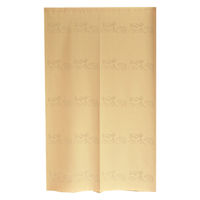 加栄レース のれん ハリネズミ柄 85×150cm 防炎 日本製 ベージュ 469338 1個（直送品）