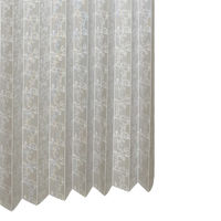 加栄レース アコーディオンカーテン アラベスク柄 フリーカット 150×100cm UVカット グレージュ 469352 1個（直送品）