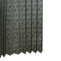 加栄レース アコーディオンカーテン アラベスク柄 フリーカット 150×200cm UVカット カーキ 469356 1個（直送品）