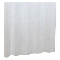 加栄レース アコーディオンカーテン アラベスク柄 フリーカット 100×250cm UVカット ホワイト 469362 1個（直送品）