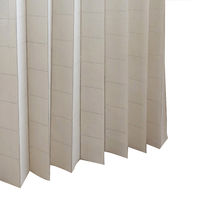 加栄レース アコーディオンカーテン ドット柄 フリーカット 100×200cm アイボリー 469371 1個（直送品）