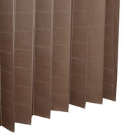 加栄レース アコーディオンカーテン ドット柄 フリーカット 100×250cm ブラウン 469374 1個（直送品）