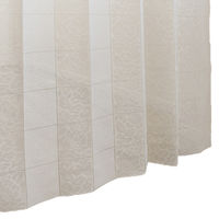 加栄レース アコーディオンカーテン 花柄 フリーカット 100×250cm アイボリー 469381 1個（直送品）