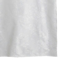 加栄レース レースカーテン 小窓 UVカット 70×120cm 省エネ ホワイト バラ 469390 1個（直送品）