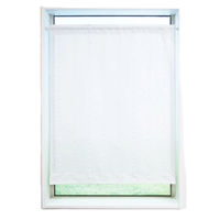 加栄レース レースカーテン 水玉ドット柄 小窓 UVカット ミラーレース 70×90cm 省エネ ホワイト 469399 1個（直送品）