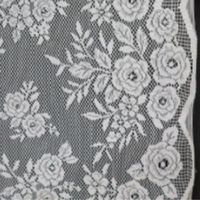 加栄レース レースカーテン フリーカット 100×250cm 2枚入り ミラーカーテン ブーケ 469433 1個（直送品）