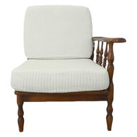 加栄レース ソファカバー 1人掛け用 セパレートタイプ 撥水加工 2枚組 アイボリー 469436 1個（直送品）