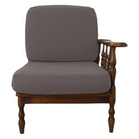 加栄レース ソファカバー 1人掛け用 セパレートタイプ 撥水加工 2枚組 グレー 469438 1個（直送品）