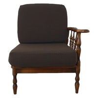 加栄レース ソファカバー 1人掛け用 セパレートタイプ 撥水加工 2枚組 ブラウン 469439 1個（直送品）