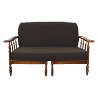 加栄レース ソファカバー 2人掛け用 セパレートタイプ 撥水加工 2枚組 ブラウン 469444 1個（直送品）