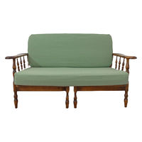 加栄レース ソファカバー 3人掛け用 セパレートタイプ 撥水加工 2枚組 グリーン 469447 1個（直送品）