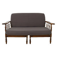 加栄レース ソファカバー 3人掛け用 セパレートタイプ 撥水加工 2枚組 グレー 469448 1個（直送品）