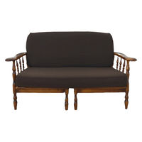 加栄レース ソファカバー 3人掛け用 セパレートタイプ 撥水加工 2枚組 ブラウン 469449 1個（直送品）