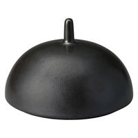 ミヤザキ食器 コスタヴェルデ サトゥルノ カバー M 12.7cm ライトブラック 476169 1個（直送品）