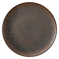 ミヤザキ食器 プレート コスタヴェルデ アングリー プレーンプレート 27.8cm ブラウン 476173 1個（直送品）