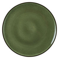 ミヤザキ食器 プレート コスタヴェルデ アングリー プレーンプレート 27.8cm グリーン 476174 1個（直送品）