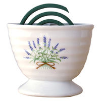 ネクスト 蚊取り線香ホルダー 陶器製 蚊取り線香ケース フラワー ラベンダー 488518 1個（直送品）