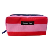 ポーチ Hanna Hula ハンナフラ 撥水 バッグ 小物入れ かわいい おしゃれ アニマルフレンズ ボーダーレッド 489215 1個（直送品）