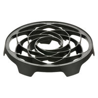 リッチェル 置くだけで通気・排水できるポットスタンド Lブラック 4945680701297 1個（直送品）