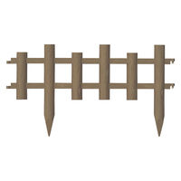 リッチェル ガーデンフェンス 木目調 60型ブラウン 4973655822210 1セット(3枚入)（直送品）