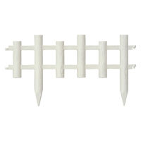 リッチェル ガーデンフェンス 木目調 60型ホワイト 4973655822241 1セット(3枚入)（直送品）