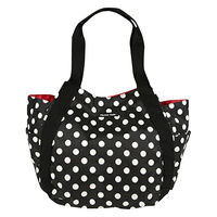 マザーズバッグ ラウンドトートバッグ バルーントートバッグ ハンナフラ Hanna Hula 軽量 ポルカブラック 275288 1個（直送品）