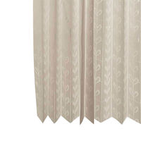 加栄レース アコーディオンカーテン リーフ柄 フリーカット 150×100cm アイボリー 469340 1個（直送品）
