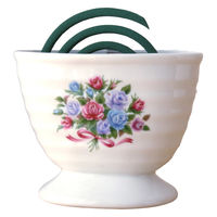 ネクスト 蚊取り線香ホルダー 陶器製 蚊取り線香ケース フラワー ローズ 488519 1個（直送品）