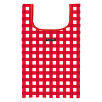 HALKARIN’S エコバッグ M ギンガム Hanna Hula ハンナフラ 撥水 洗濯可 ギンガムレッド 367006 1個（直送品）