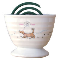 ネクスト 蚊取り線香ホルダー 陶器製 蚊取り線香ケース アニマル ドッグ 488515 1個（直送品）