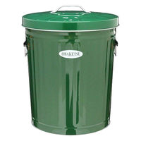 渡辺金属工業 ゴミ箱 33L 屋外兼用 グリーン 233646 1個（直送品）