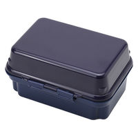 三好製作所 お弁当箱 2段 保冷剤一体型 590ml GEL-COOL plus deli ベリーブルー 359810 1個（直送品）