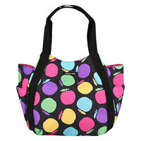 マザーズバッグ ラウンドトートバッグ バルーントートバッグ ハンナフラ Hanna Hula 軽量 カラフルリンゴ 275283 1個（直送品）