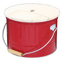 渡辺金属工業 足湯 13L OBAKETU 足湯バケツ 赤 323105 1個（直送品）