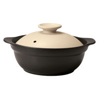 ミヤザキ食器 土鍋 8号 Karl IH対応 軽量土鍋 ベージュ 412999 1個（直送品）