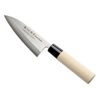 佐竹産業 出刃包丁 13.5cm 濃州正宗 日本製 ステンレス 白木柄 左利き用 310599 1個（直送品）