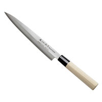 佐竹産業 刺身包丁 21cm 濃州正宗 日本製 ステンレス 白木柄 左利き用 310605 1個（直送品）