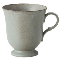 ミヤザキ食器 マグカップ 300ml 梨花 磁器 グレー 413983 1個（直送品）