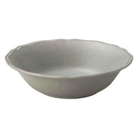 ミヤザキ食器 ボウル 17cm 梨花 磁器 グレー 415975 1個（直送品）